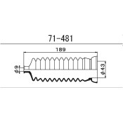Пыльник рулевой рейки Maruichi, арт. 71481