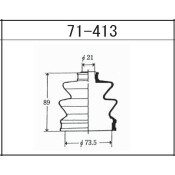 Пыльник ШРУСа Maruichi, наружный, арт. 71-413