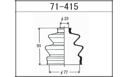 Пыльник ШРУСа Maruichi, наружный, арт. 71-415