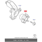 Ступица колеса Ford, передняя, левая, арт. 1471854