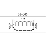 Пыльник рулевой рейки Maruichi, арт. 03-065
