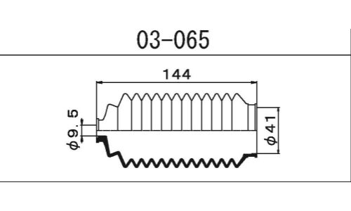 Пыльник рулевой рейки Maruichi, арт. 03-065