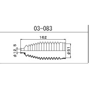 Пыльник рулевой рейки Maruichi, арт. 03-083