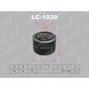 Фильтр масляный LYNXauto, арт. LC-1030