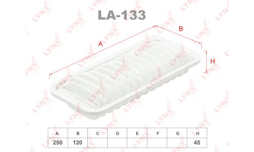 Фильтр воздушный LYNXauto, арт. LA-133