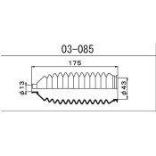 Пыльник рулевой рейки Maruichi, арт. 03-085