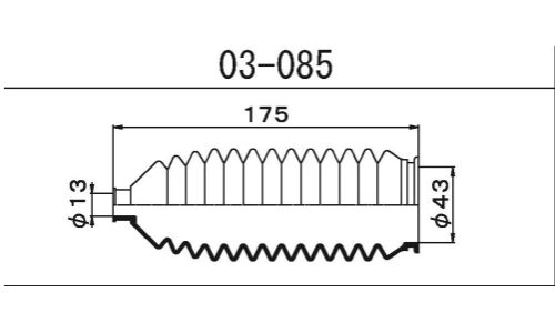 Пыльник рулевой рейки Maruichi, арт. 03-085