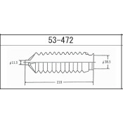Пыльник рулевой рейки Maruichi, арт. 53-472