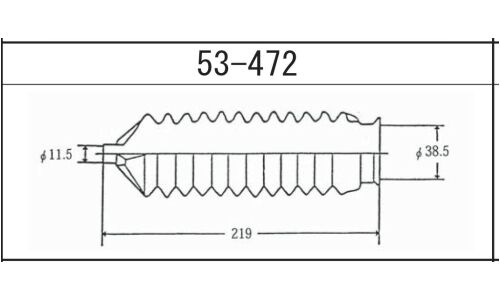 Пыльник рулевой рейки Maruichi, арт. 53-472