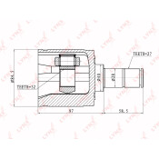 ШРУС LYNXauto, внутренний, арт. CI-3400