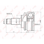 ШРУС LYNXauto, внешний, арт. CO-1400