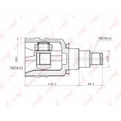 ШРУС LYNXauto, внутренний, арт. CI-7502