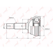 ШРУС LYNXauto, внешний, арт. CO-7505