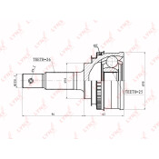 ШРУС LYNXauto, внешний, арт. CO-7525A