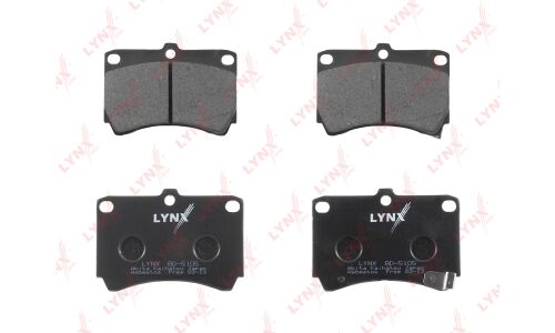 Колодки тормозные дисковые LYNXauto передние, комплект на ось (4 шт), арт. BD-5105