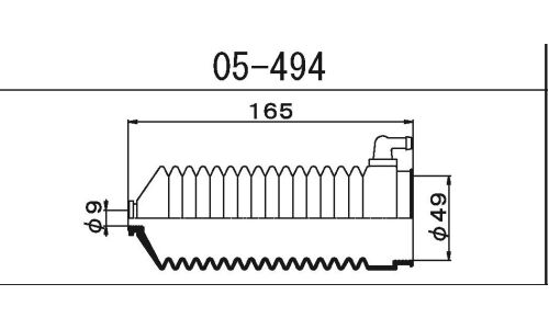 Пыльник рулевой рейки Maruichi, арт. 05-494