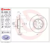Диск тормозной Brembo, арт. 08A26810