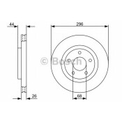 Диск тормозной Bosch, арт. 986479358