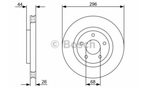 Диск тормозной Bosch, арт. 986479358