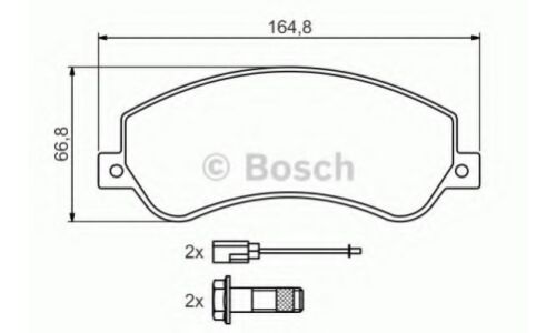 Колодки тормозные Bosch дисковые, арт. 986494170