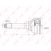 ШРУС LYNXauto, внешний, арт. CO-3801