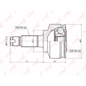 ШРУС LYNXauto, внешний, арт. CO-3412