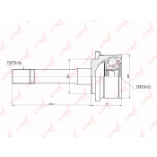 ШРУС LYNXauto, внешний, арт. CO-5104