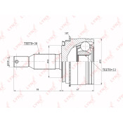 ШРУС LYNXauto, внешний, арт. CO-5507A