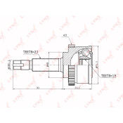 ШРУС LYNXauto, внешний, арт. CO-5701A
