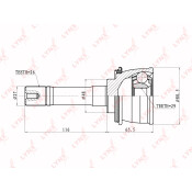 ШРУС LYNXauto, внешний, арт. CO-7301