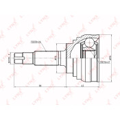 ШРУС LYNXauto, внешний, арт. CO-7514