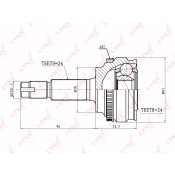 ШРУС LYNXauto, внешний, арт. CO-7520A