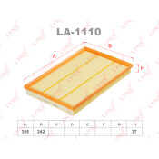 Фильтр воздушный LYNXauto, арт. LA-1110