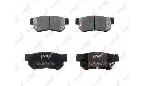 Колодки тормозные дисковые LYNXauto, комплект на ось (4 шт), арт. BD-3605