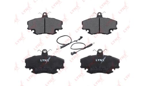 Колодки тормозные дисковые LYNXauto передние, комплект на ось (4 шт), арт. BD-6301
