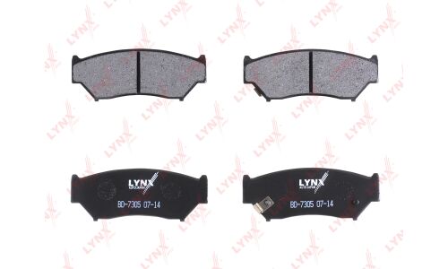Колодки тормозные дисковые LYNXauto передние, комплект на ось (4 шт), арт. BD-7305