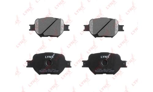 Колодки тормозные дисковые LYNXauto передние, комплект на ось (4 шт), арт. BD-7507