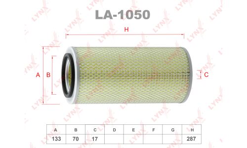 Фильтр воздушный LYNXauto, арт. LA-1050
