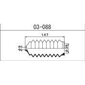 Пыльник рулевой рейки Maruichi, арт. 03-088