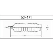 Пыльник рулевой рейки Maruichi, арт. 53-471