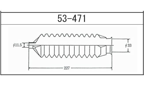 Пыльник рулевой рейки Maruichi, арт. 53-471