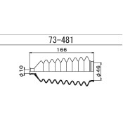 Пыльник рулевой рейки Maruichi, арт. 73-481