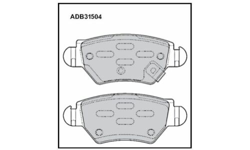 Колодки тормозные дисковые Allied Nippon, задние, комплект на ось (4 шт), арт. ADB31504
