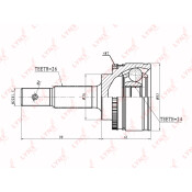 ШРУС LYNXauto, внешний, арт. CO-7504A