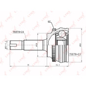 ШРУС LYNXauto, внешний, арт. CO-7500A