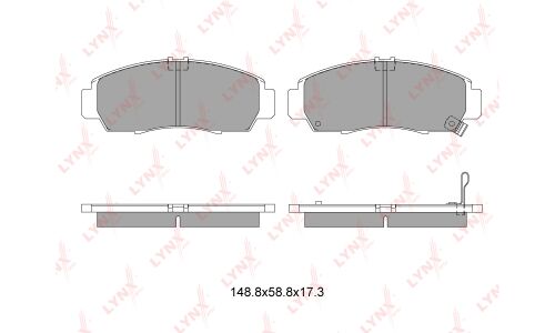 Колодки тормозные LYNXauto дисковые, арт. BD-3403