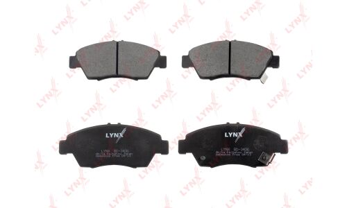 Колодки тормозные дисковые LYNXauto передние, комплект на ось (4 шт), арт. BD-3406