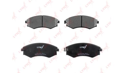 Колодки тормозные дисковые LYNXauto передние, комплект на ось (4 шт), арт. BD-3607