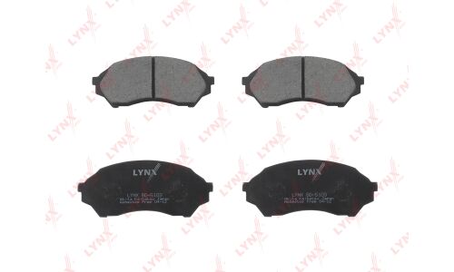 Колодки тормозные дисковые LYNXauto передние, комплект на ось (4 шт), арт. BD-5103