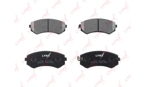 Колодки тормозные дисковые LYNXauto передние, комплект на ось (4 шт), арт. BD-5710